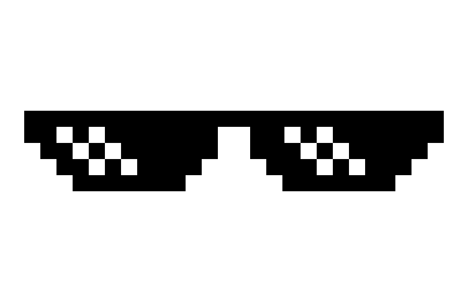 Deal With It Glasses transparent PNG.