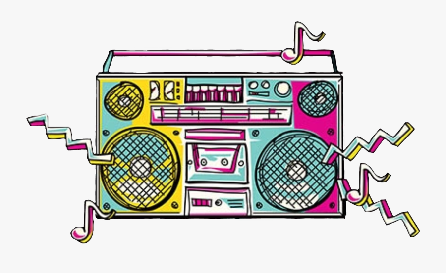 Boombox 80s Png , Png Download.