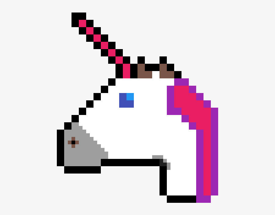 Pixel Art Unicorn Emoji Clipart , Png Download.