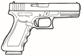 9Mm Glock Clipart.