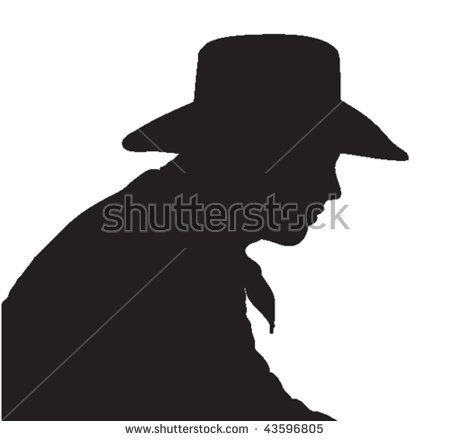 Cowboy Silhouette Vector Stock Vector 69575497.