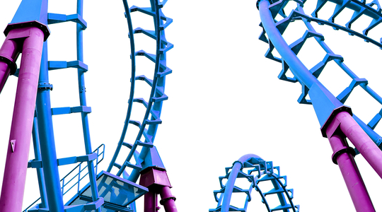 Amusement ride,Blue,Amusement park,Roller coaster,Line,Electric blue.