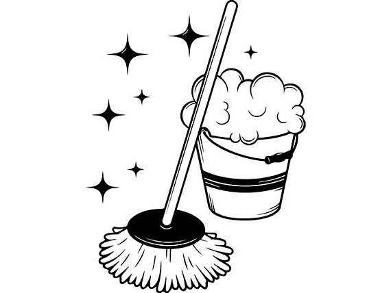 7569 Cleaning free clipart.