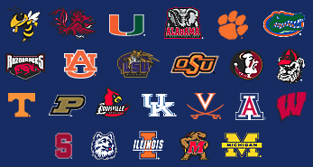 College Team Logos Clipart.