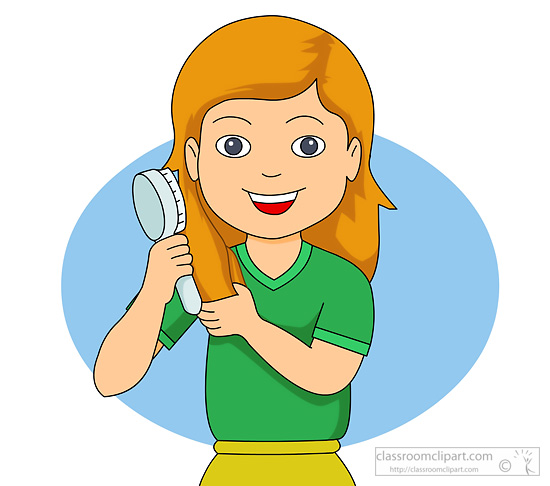 Brush hair and teeth clipart.