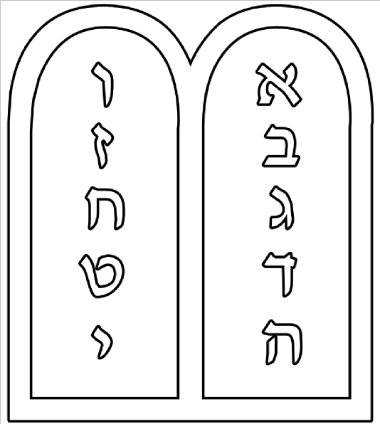 Ten Commandments Outline Clip Art at Clker.com.