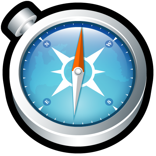 Safari Compass Icon, PNG ClipArt Image.