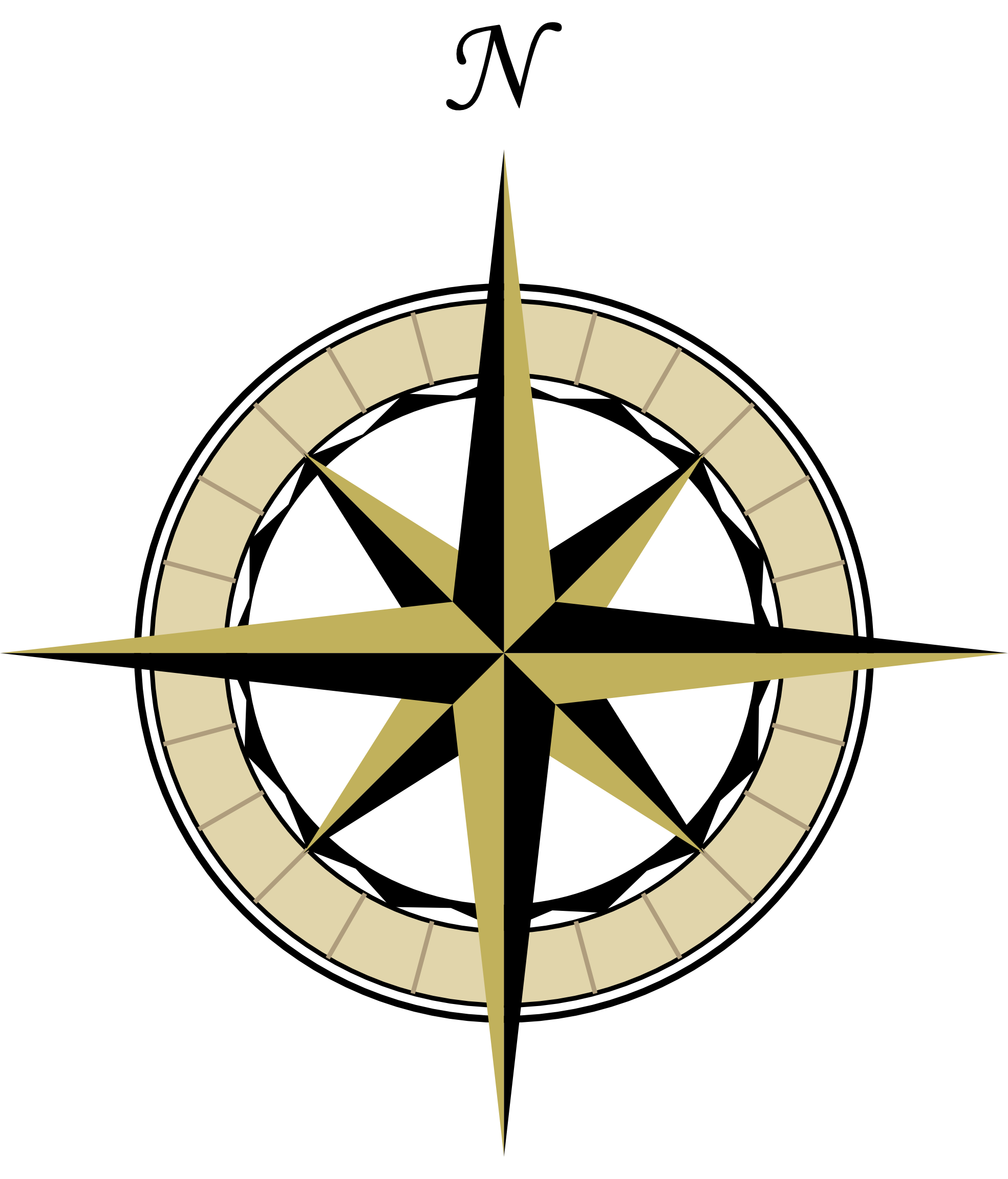 Compass rose clip art.