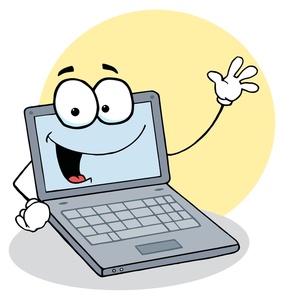 Cartoon Computer Clipart.