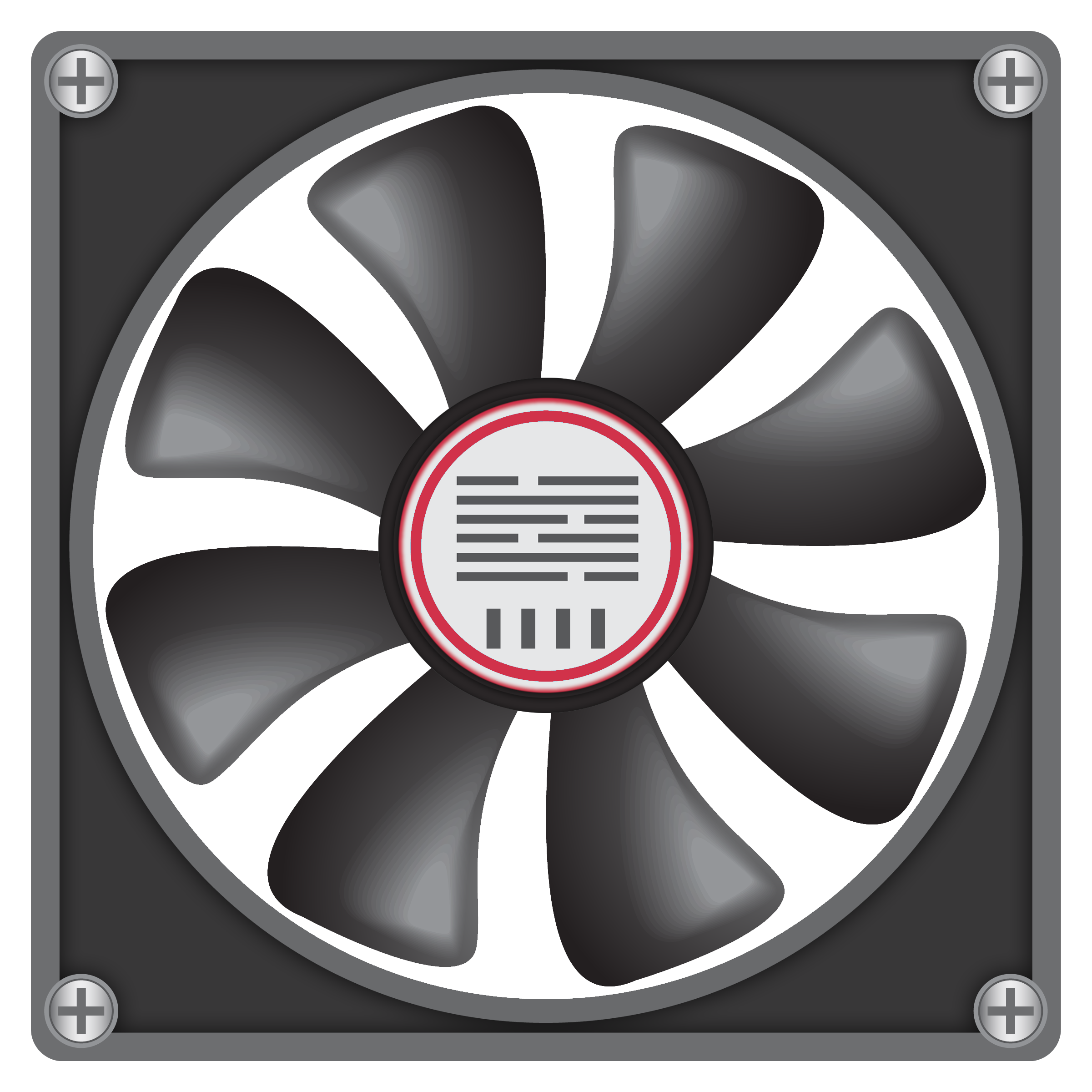 Big Computer Fan PNG Clipart.