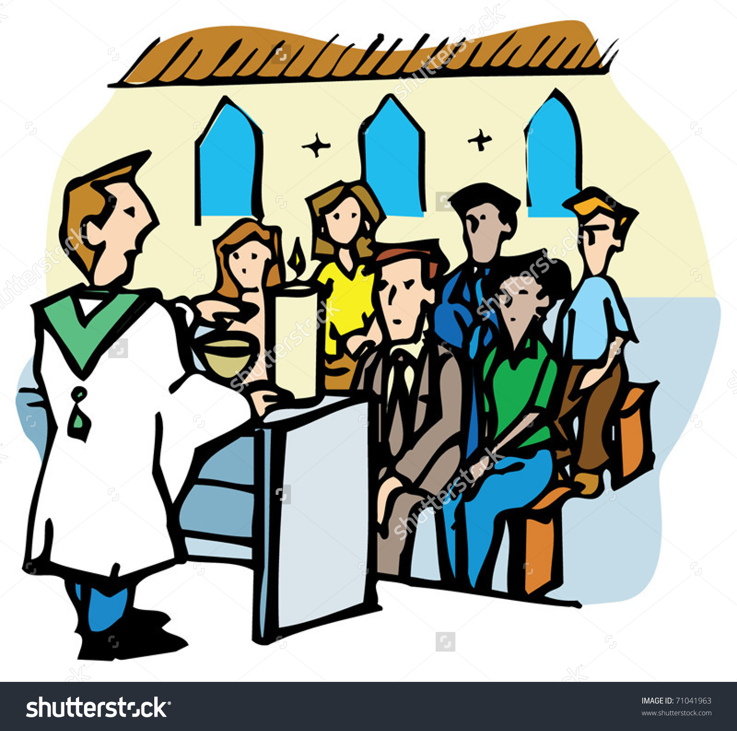 Congregation Prayer Images Clipart.