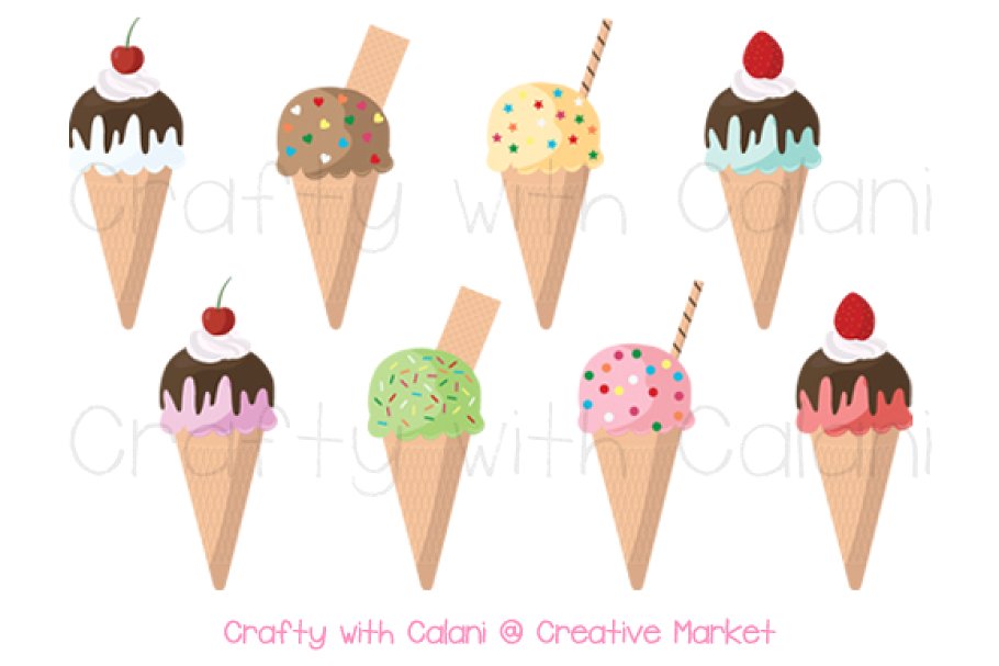 Ice Cream Cone Clipart.