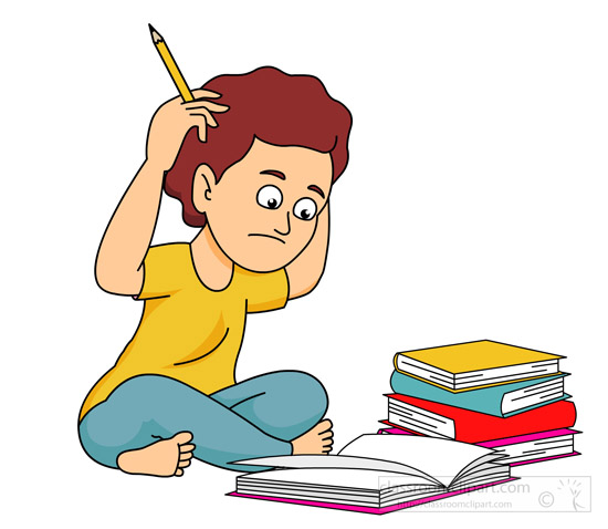 Confused Student Clipart.