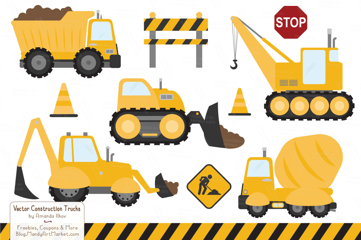 Construction clipart.