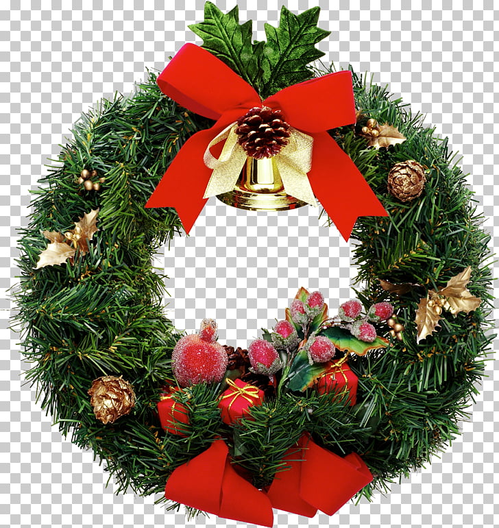 Adorno de navidad adorno corona, navidad PNG Clipart.