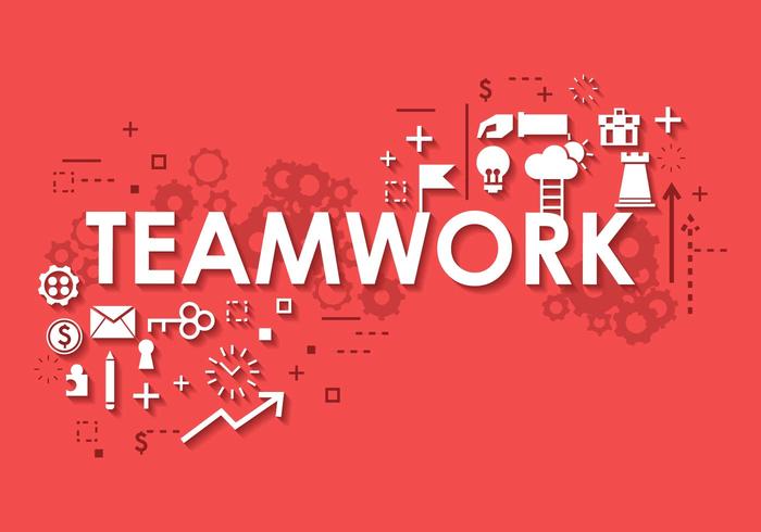 Business Teamwork Banner Background.