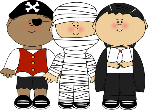 Cute halloween costume clipart.