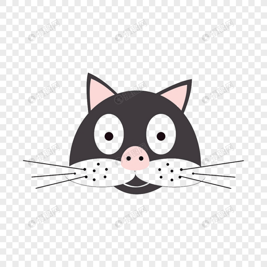 Cat,Whiskers,Cartoon,Small to medium.