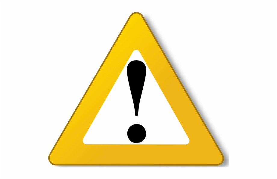 Caution Triangle Symbol.