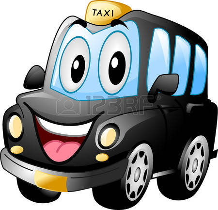 Black cab clipart.