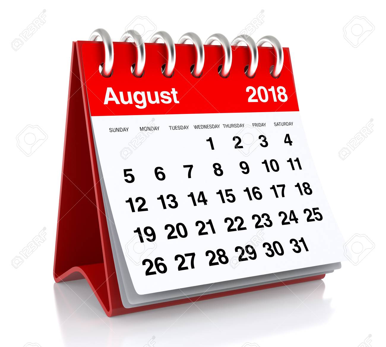 August 2018 Calendar » Clipart Station.