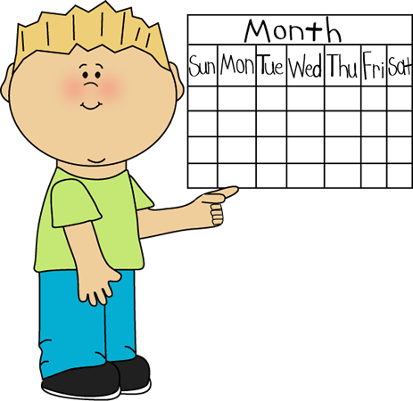 Calendar Cartoon clipart.