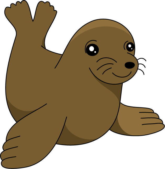 Sea lion clipart.