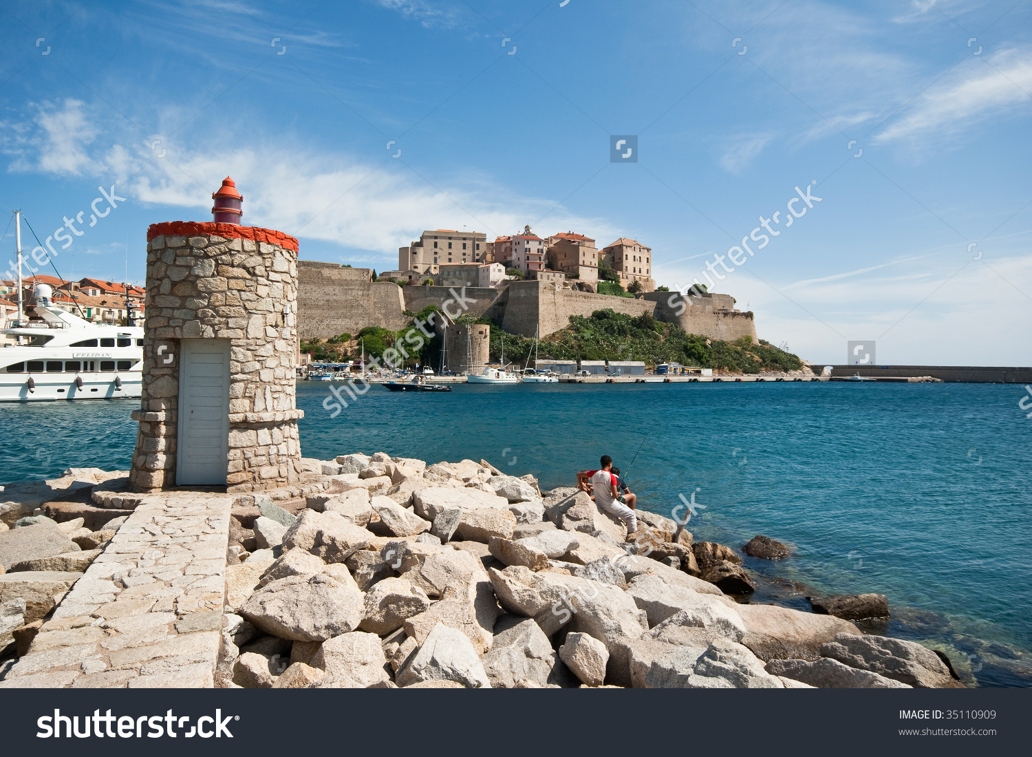 The Calvi Castle In Corsica Stock Photo 35110909 : Shutterstock.