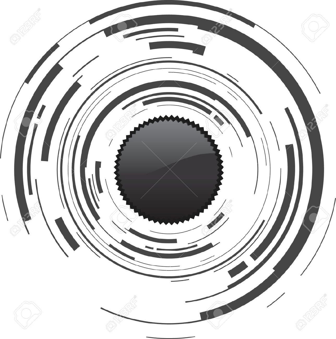 Camera Lens Clipart Black And White.