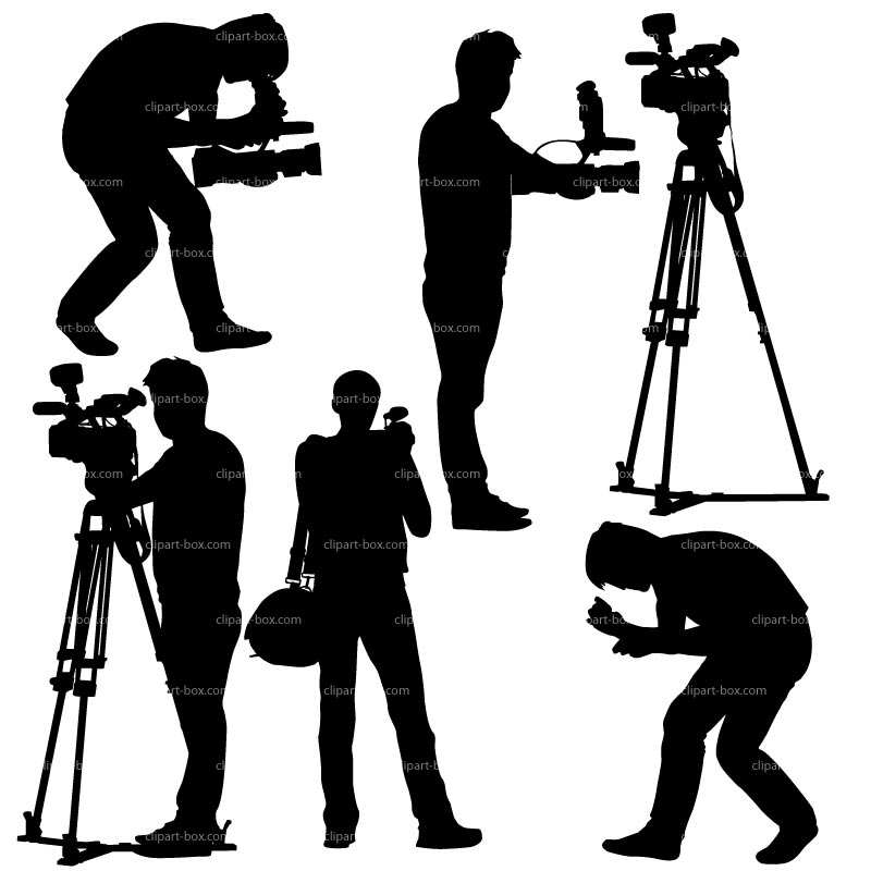 CLIPART CAMERAMAN SET.