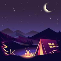 Camping Free Vector Art.