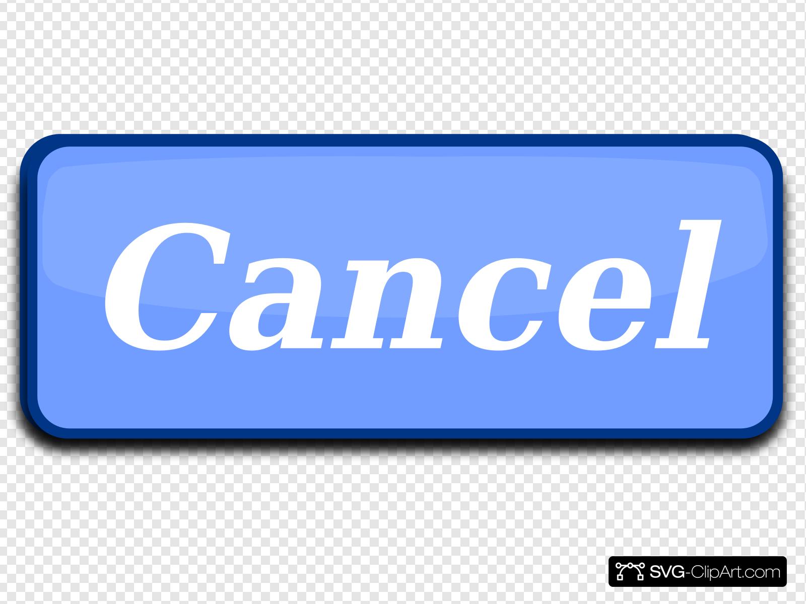 Cancel Button Clip art, Icon and SVG.