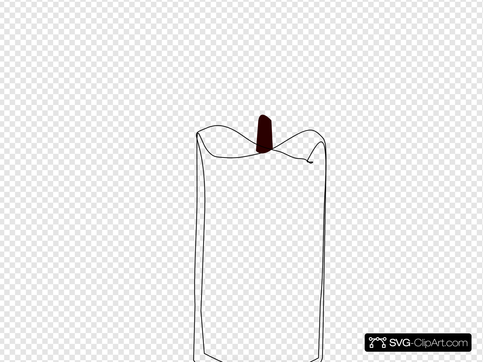 Candle Outline Clip art, Icon and SVG.