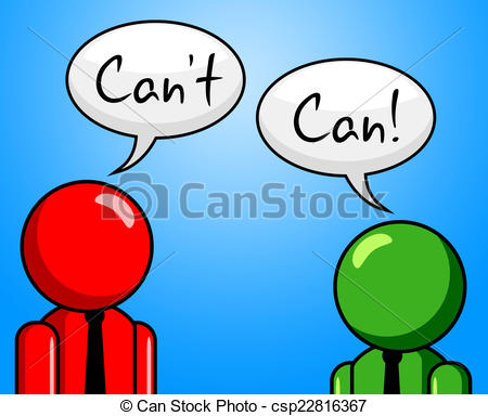 Stock Illustration of Can't Can Represents Within Reach And.