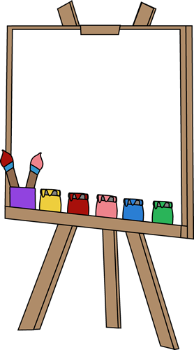 Artist Canvas Clipart.