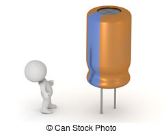 Clipart of Electrolytic capacitors csp3980101.