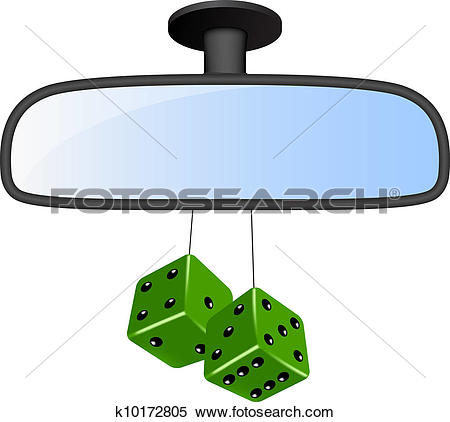 Clipart of Car mirror set k12039732.