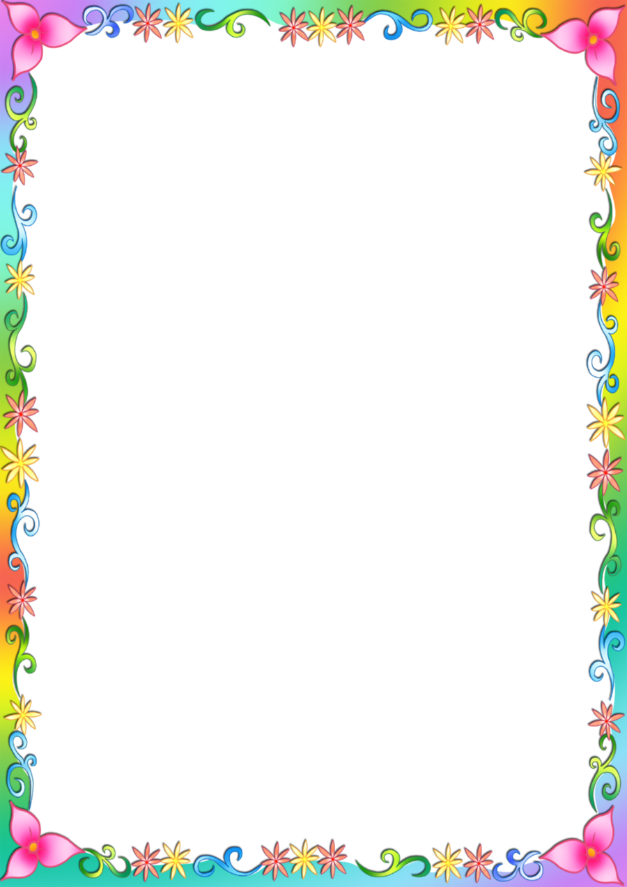 Flower Border Frame clipart.