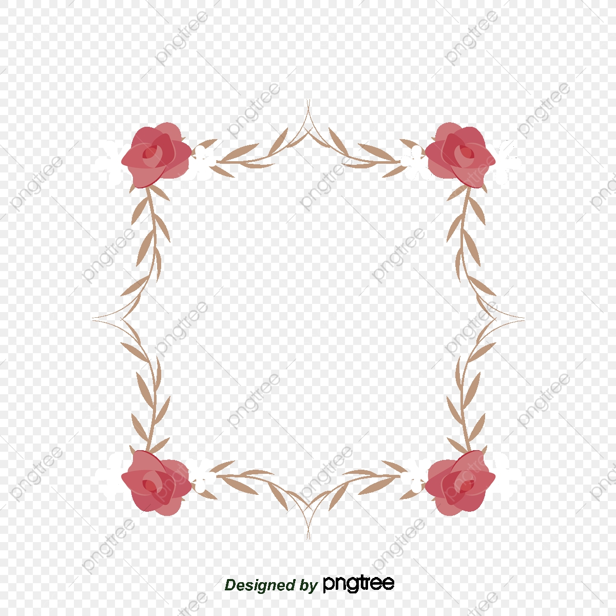 Cards Roses Letters Borders, Greeting Card Border, Flower Vine.