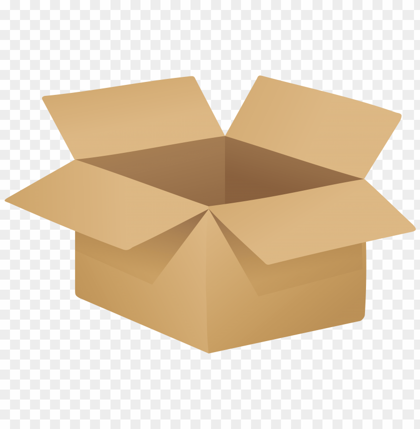 Download open cardboard box clipart png photo.