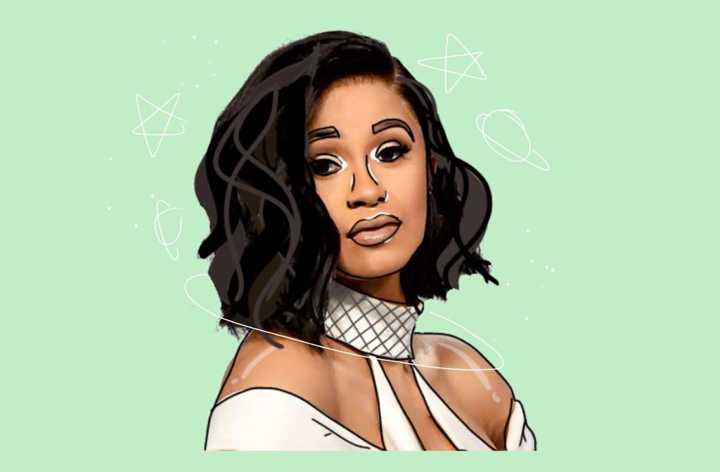 Its cardi B!!! freetoedit outline cardib.