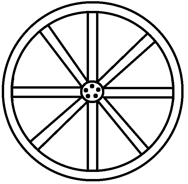 Old Wagon Wheel Clipart.