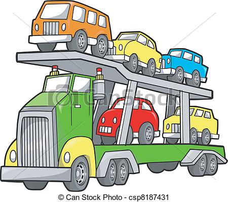 Car carriers clipart.