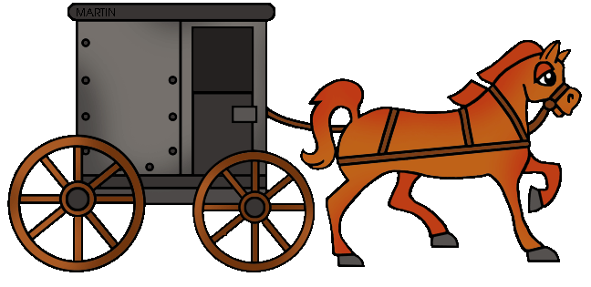 Horse and cart clipart.