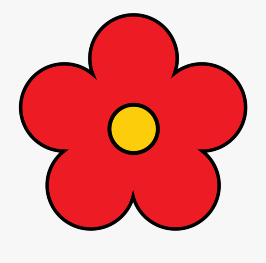 Flower Clipart Cute Flower Flower Pretty Flower Red.