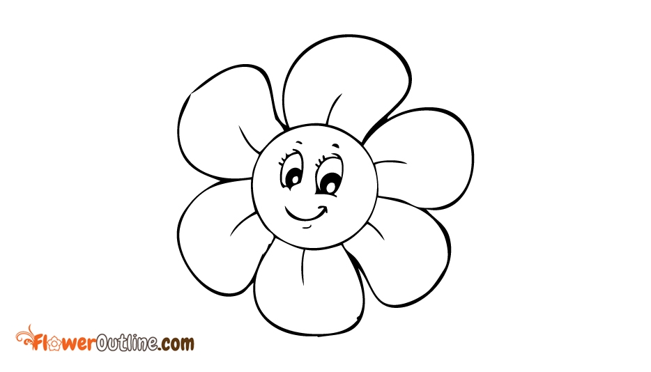 Showing post & media for Cartoon flower outline.