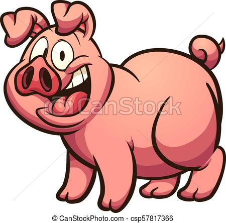 Cartoon pig.