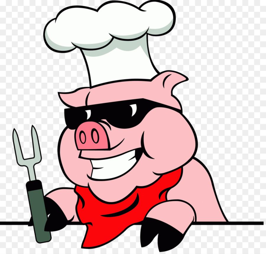 pig logo clipart Pig roast Barbecue.