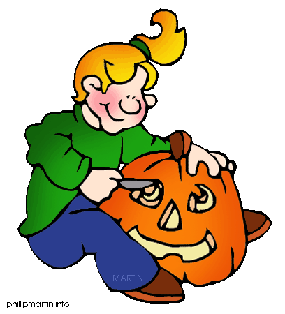 Pumpkin carving clip art.