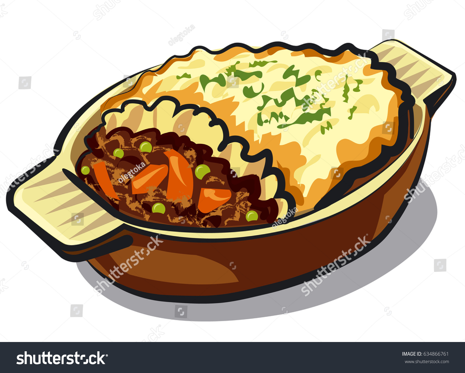 Shepards Pie Clipart.